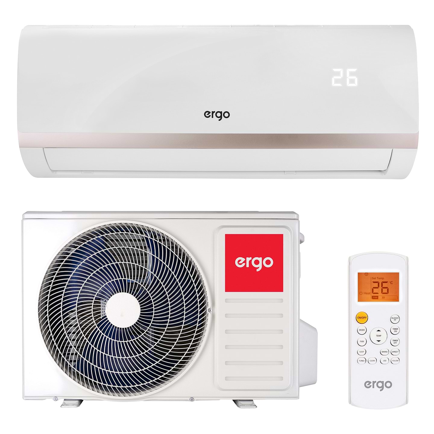 Кондиціонер спліт Ergo ACI 0735 SWН W